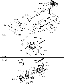 Ice Bucket Auger And Ice Maker Parts Diagram and Parts List for SBDE520SW-P1185202WW  Amana Refrigerator