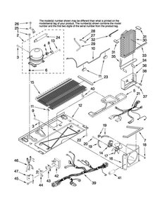 Unit Parts Diagram and Parts List for AC2228HEKS14  Amana Refrigerator