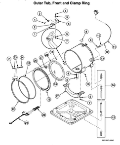 Part Location Diagram of 801006 Maytag Switch assembly