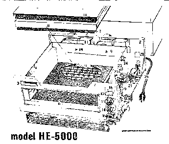 Section 7 Diagram and Parts List for 70 0502 Amana Microwave