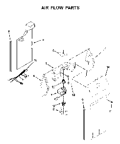 Air Flow Parts Diagram and Parts List for 1064651759714  Kenmore Refrigerator