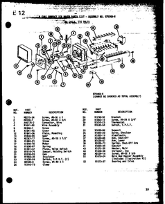 8 Cube Compact Ice Maker Diagram and Parts List for IC2-P3641502W-FRZ  Amana Freezer