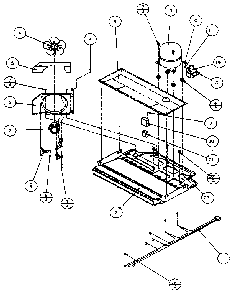 Panasonic Compressor Diagram and Parts List for TX18R-P1158404W  Amana Refrigerator
