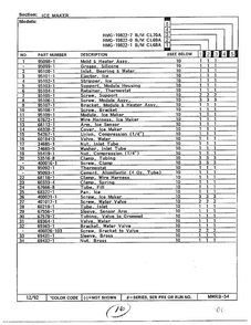 Ice Maker Page 2 Diagram and Parts List for 19822-7  Admiral Refrigerator
