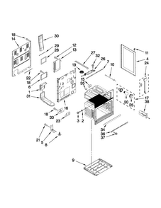 Chassis Parts Diagram and Parts List for MER6751AAS24  Maytag Range
