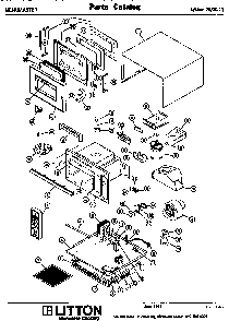 Replacement Parts Diagram and Parts List for 70 2011 Amana Microwave