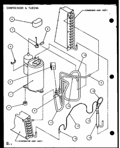 Part Location Diagram of D6887709H Whirlpool COMPRESSOR
