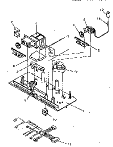 Control Panel Diagram and Parts List for TR21S4L-P1196103WW  Amana Refrigerator