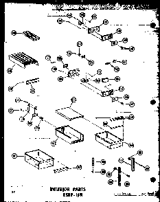 Section 5 Diagram and Parts List for ESRF-16W-AG-P60303-5WG  Amana Refrigerator
