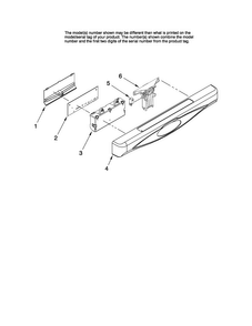 Control Panel Parts Diagram and Parts List for MDB6702AWB0  Maytag Dishwasher