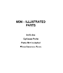 Optional Parts (Not Included) Diagram and Parts List for 66475223711  Kenmore Range