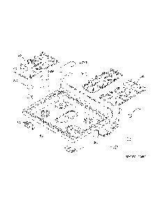 Main Top Diagram and Parts List for 79078053411  Kenmore Range