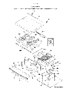 Top/Drawer Diagram and Parts List for 79092659810  Kenmore Range