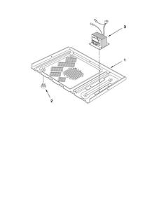 Microwave Base Plate Parts Diagram and Parts List for MMW5530DAB20  Maytag Microwave Oven Combo