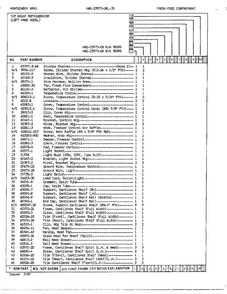 Fresh Food Compartment Page 2 Diagram and Parts List for 23973A  Admiral Refrigerator