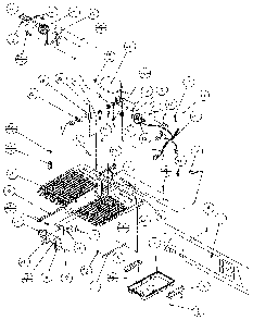 Machine Compartment Diagram and Parts List for 36271-P1121802W  Amana Refrigerator