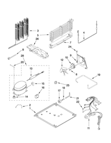 Unit Parts Diagram and Parts List for A1RXNGFYW00  Amana Refrigerator