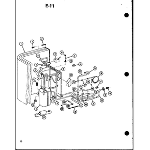 Diagram 6 Diagram and Parts List for ERHQ18-W01B P68522-1C Amana Air Conditioner