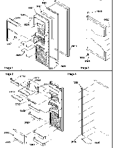 Refrigerator Door Diagram and Parts List for SRD526TW-P1313401WW  Amana Refrigerator