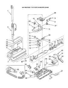 Power-mate Diagram and Parts List for 11621513001  Kenmore Canister Vacuum