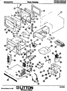 Replacement Parts Diagram and Parts List for UK80 46A00 Amana Microwave