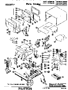 Replacement Parts Diagram and Parts List for UK80 56101 Amana Microwave