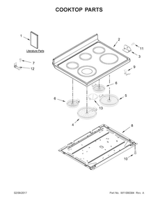 Part Location Diagram of W10842032 Whirlpool SHEET, TECH
