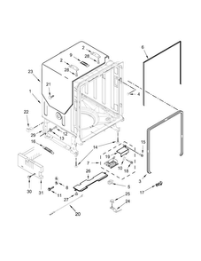 Part Location Diagram of W10750120 Whirlpool SHIELD
