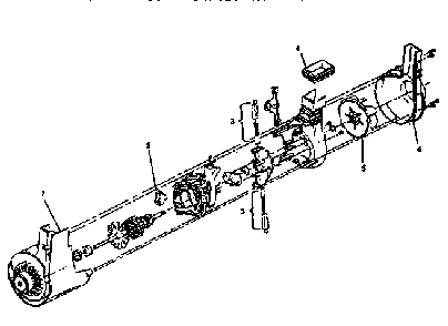 Motor Assembly Diagram and Parts List for U6335-930  Hoover Upright Vacuum