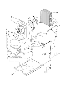 Unit Par Diagram and Parts List for JIM158XWRS0  Jenn-Air Ice Maker