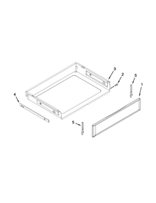 Drawer Parts Diagram and Parts List for MER8800DH0  Maytag Range
