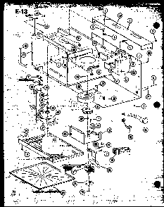 Blower/antenna Diagram and Parts List for RO-8B P74063-1M Amana Microwave