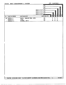 Unit Compartment/system Page 3 Diagram and Parts List for HMG211760  Admiral Refrigerator