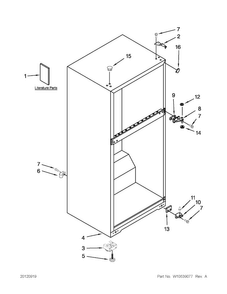 Part Location Diagram of W10214129 Whirlpool USE & CARE GUIDE
