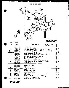 Section 3 Diagram and Parts List for BR-20H-P7680808W  Amana Refrigerator