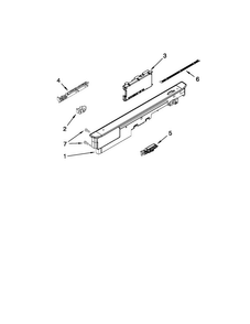 Control Panel And Latch Parts Diagram and Parts List for MDB6769PAQ0  Maytag Dishwasher