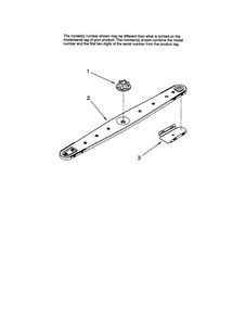 Lower Washarm Diagram and Parts List for MDBS561AWB1  Maytag Dishwasher