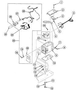 Card Reader Diagram and Parts List for SWT721LA  Speed Queen Washer