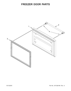 Part Location Diagram of W10920992 Whirlpool HANDLE