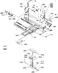 Machine Compartment Diagram and Parts List for SRDE520TBW-P1312402WW  Amana Refrigerator