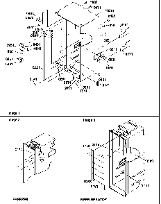 Cabinet Parts Diagram and Parts List for SRDE528VW-P1320403WW  Amana Refrigerator