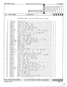 Ice Maker Page 2 Diagram and Parts List for 2477AB  Admiral Refrigerator