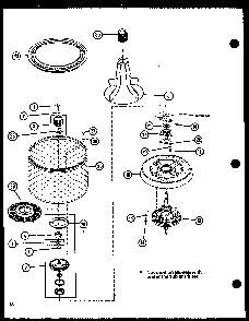 Section 7 Diagram and Parts List for LW3903W P1110506W W Amana Washer
