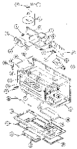 Oven Liner Diagram and Parts List for M436  Jenn-Air Microwave