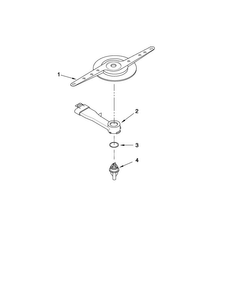 Lower Washarm Parts Diagram and Parts List for CDB7000AWW3  Magic Chef Dishwasher