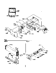 Evaporator And Fan Motor Assemblies Diagram and Parts List for THI18TW-P1302401WW  Amana Refrigerator
