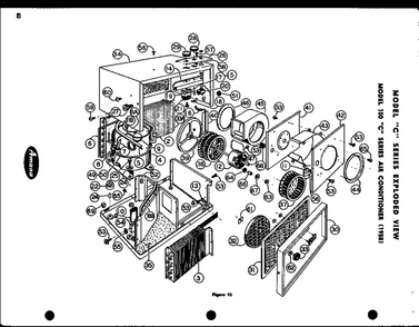 Section 2 Diagram and Parts List for 100C-5N1  Amana Air Conditioner