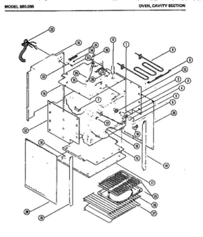 03 - Page 1 Diagram and Parts List for 880000  Litton Range