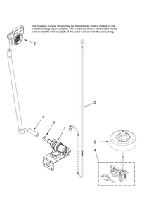 Fill And Overfill Parts Diagram and Parts List for JDB1105AWS44  Jenn-Air Dishwasher
