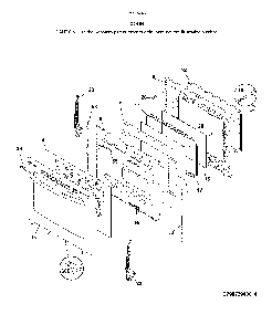 Door Diagram and Parts List for 79074457810  Kenmore Range